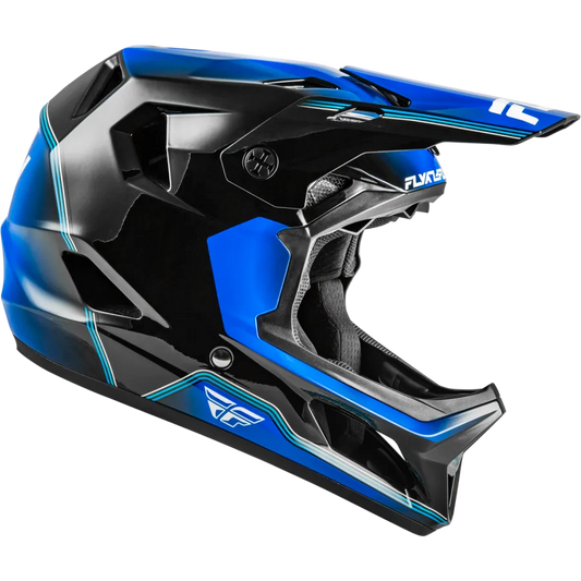 Fly Racing Rayce Repeat BMX Race/MTB/Downhill Helmet - Black/Blue