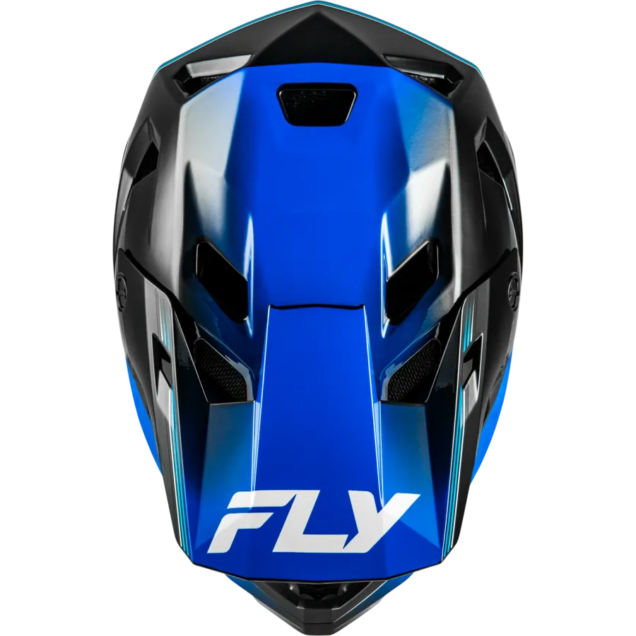 Fly Racing Rayce Repeat BMX Race/MTB/Downhill Helmet - Black/Blue