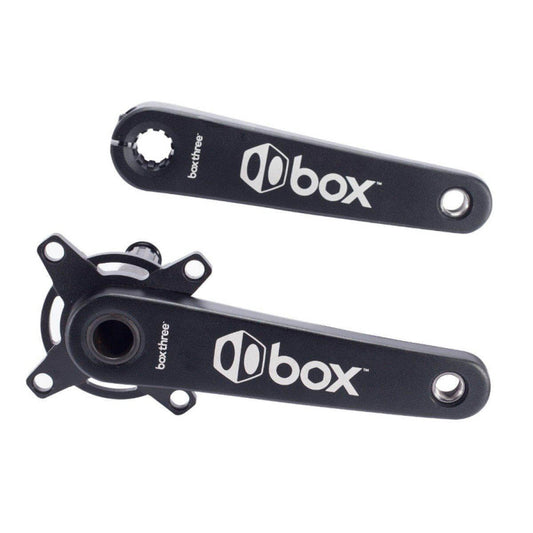 Box Three Hollow-Forged BMX Race Crankset - Black