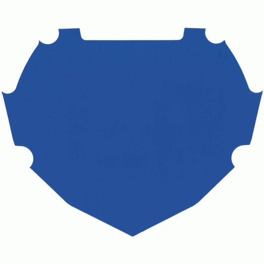 Box Two BMX Race Number Plate Decal - Blue