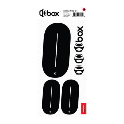 Box Two BMX Race Number Sticker Kit - Black