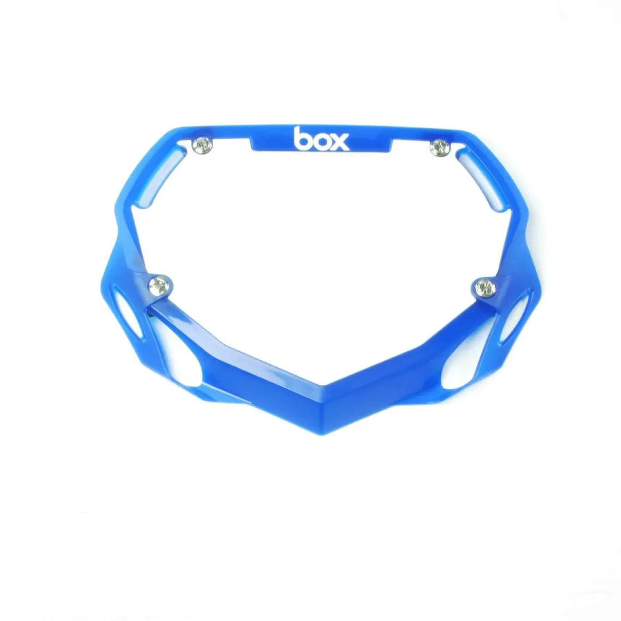 Box Two BMX Race Number Plate - Translucent Blue