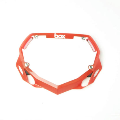Box Two BMX Race Number Plate - Translucent Red