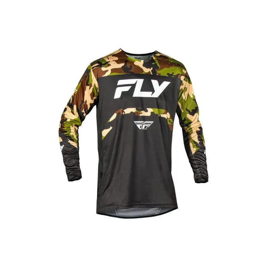 Fly Racing Rayce 2025 BMX Race/MTB/Downhill Jersey - Black/Camo