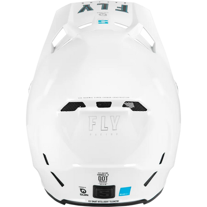 Fly Racing Formula S Carbon Solid BMX Race/MTB/Downhill Helmet - White