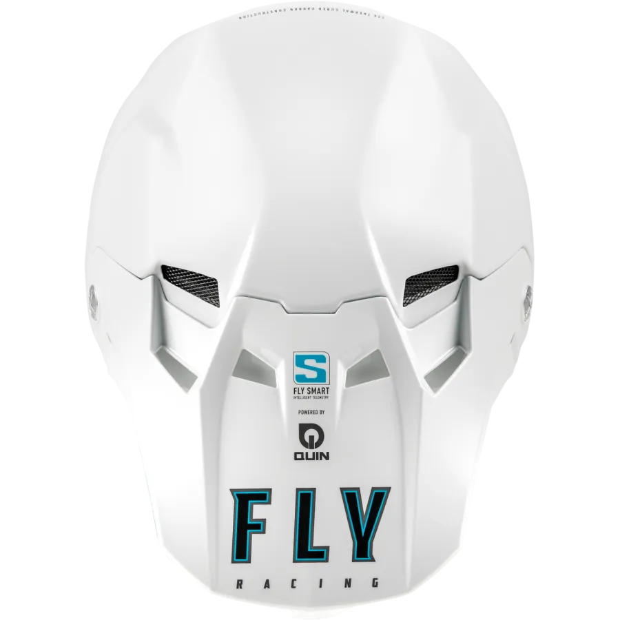 Fly Racing Formula S Carbon Solid BMX Race/MTB/Downhill Helmet - White