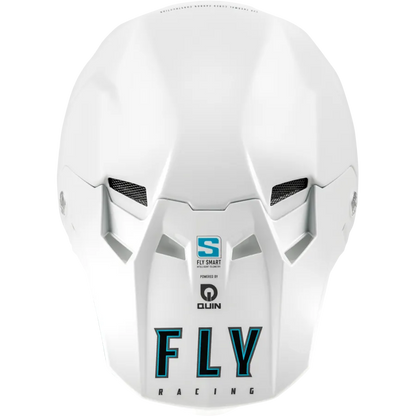 Fly Racing Formula S Carbon Solid BMX Race/MTB/Downhill Helmet - White