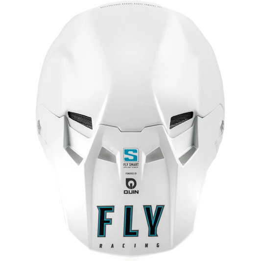 Fly Racing Formula S Carbon Solid BMX Race/MTB/Downhill Helmet - White