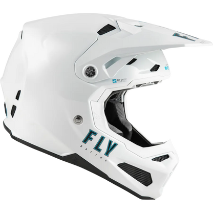 Fly Racing Formula S Carbon Solid BMX Race/MTB/Downhill Helmet - White