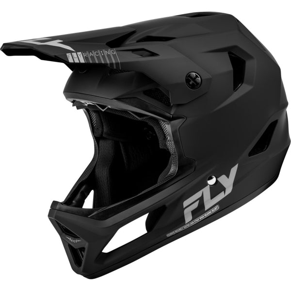 Fly Racing Rayce BMX Race/MTB/Downhill Helmet - Matte Black