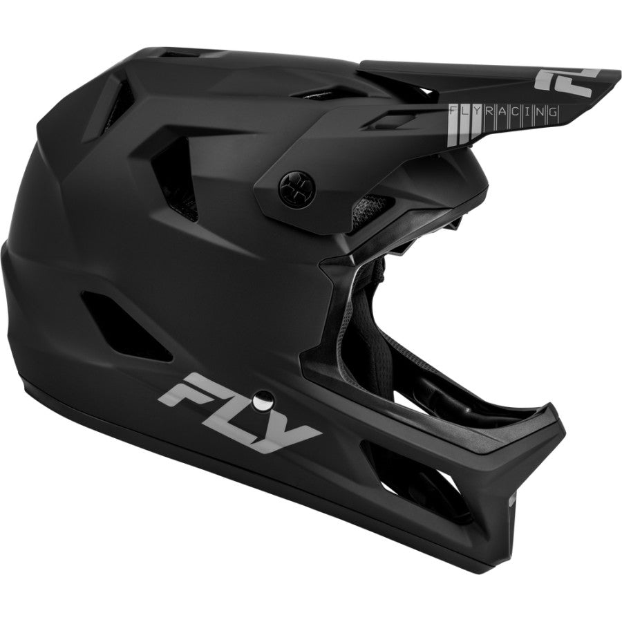 Fly Racing Rayce BMX Race/MTB/Downhill Helmet - Matte Black