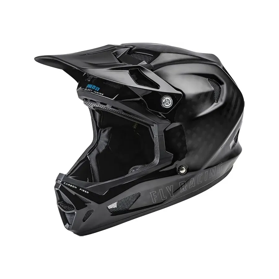 Fly Racing Werx-R Carbon BMX Race/MTB/Downhill Helmet - Black