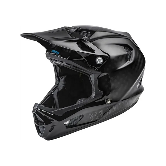 Fly Racing Werx-R Carbon BMX Race/MTB/Downhill Helmet - Black