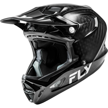 Fly Racing Werx-R Flow Carbon BMX Race/MTB/Downhill Helmet - Black