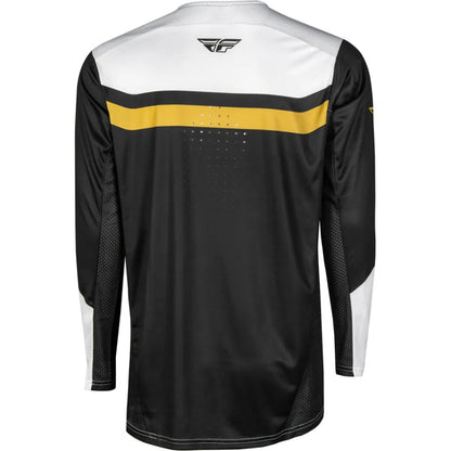 Fly Racing Rayce 2025 BMX Race/MTB/Downhill Jersey - White/Black/Gold
