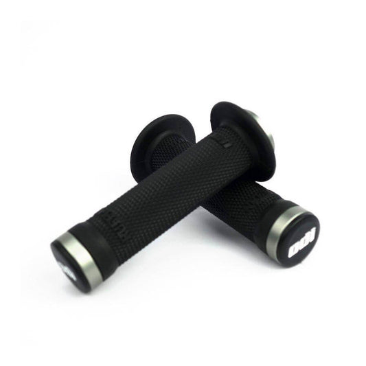 ODI Ruffian Lock-On BMX Race/MTB/Downhill Grips - Black/Grey Clamps