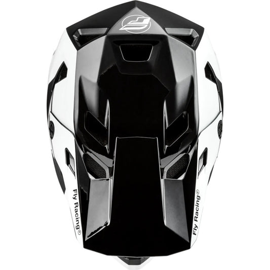 Fly Racing Rayce BMX Race/MTB/Downhill Helmet - Black/White/Grey