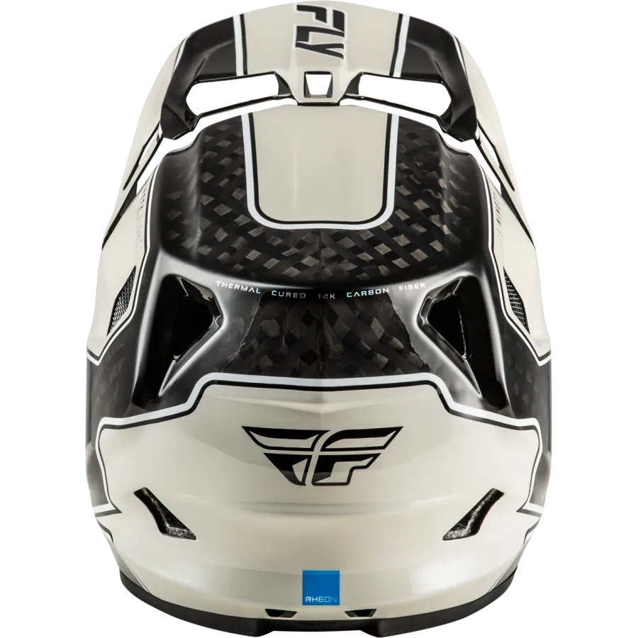 Fly Racing Werx-R Flow Carbon BMX Race/MTB/Downhill Helmet - Black/Grey