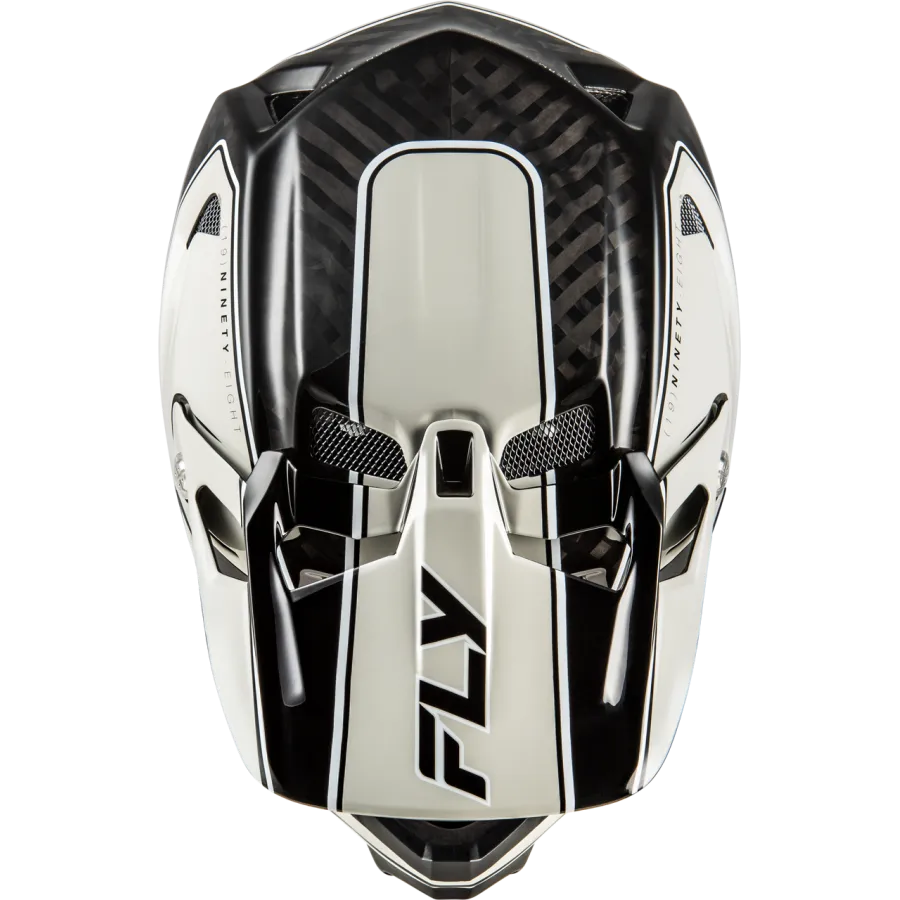 Fly Racing Werx-R Flow Carbon BMX Race/MTB/Downhill Helmet - Black/Grey