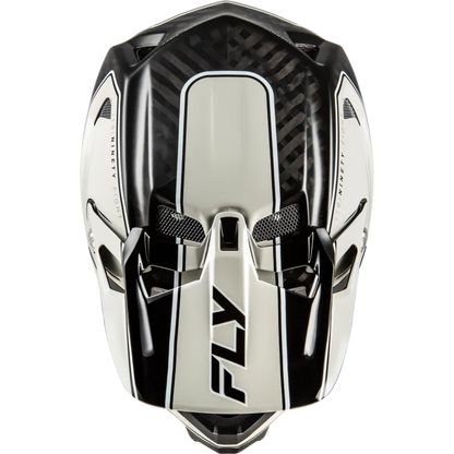 Fly Racing Werx-R Flow Carbon BMX Race/MTB/Downhill Helmet - Black/Grey