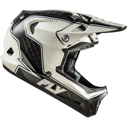 Fly Racing Werx-R Flow Carbon BMX Race/MTB/Downhill Helmet - Black/Grey