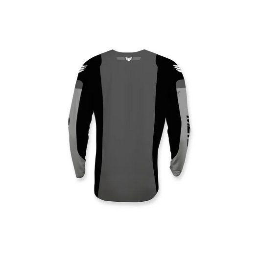 Meybo SlimFit BMX Race/MTB/Downhill Jersey - Black/Grey