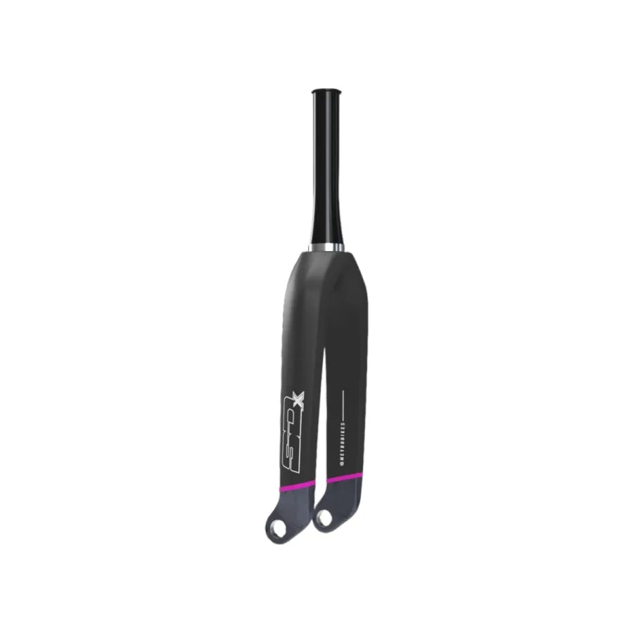 SD Tapered Carbon BMX Race Fork V2 Pro - 20mm - Matte Black/Pink/Grey