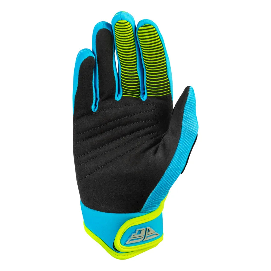 Fly Racing F-16 2026 BMX Race/MTB/Downhill Gloves - Blue/Hi-Vis