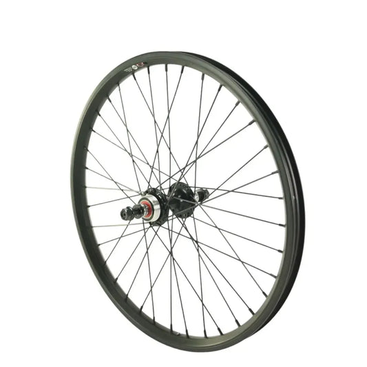LB Male Axle Freewheel Hub Rear BMX Race Wheel - 36H - Black