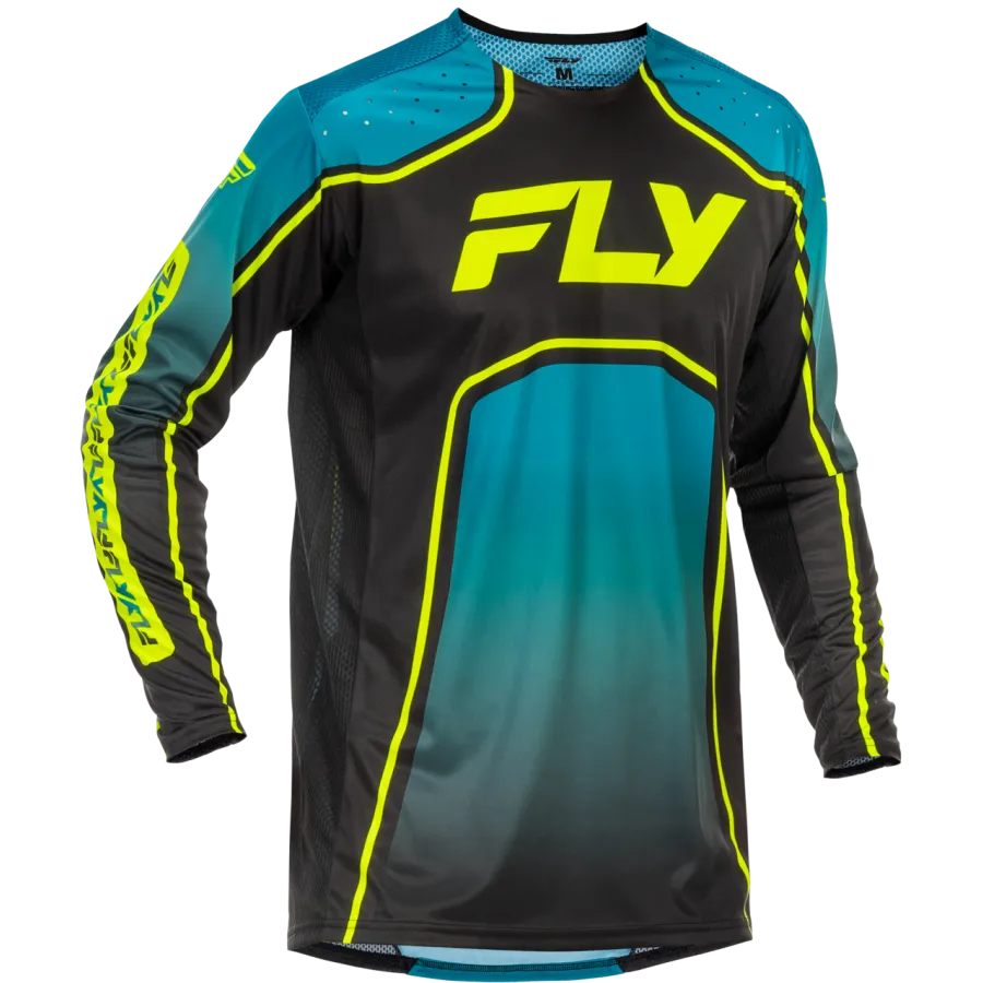 Fly Racing Rayce 2026 BMX Race/MTB/Downhill Jersey - Teal/Black/Lime