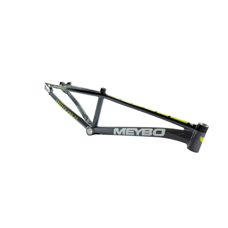 Meybo Holeshot 2025 BMX Race Frame - Grey/Black/Lime