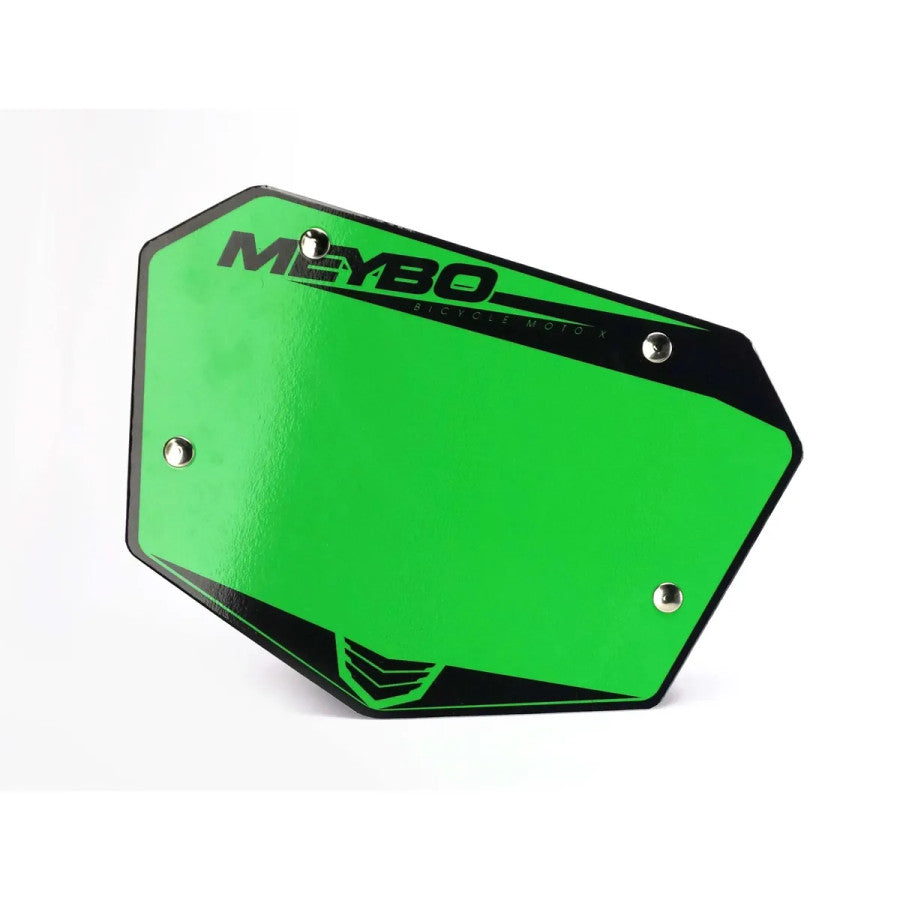 Meybo V2.0 Front BMX Race Number Plate - Green