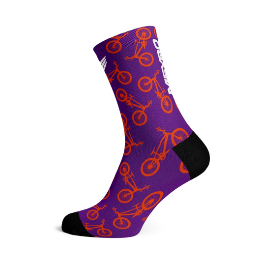 Meybo Ribbed Crew Socks - Addict Purple