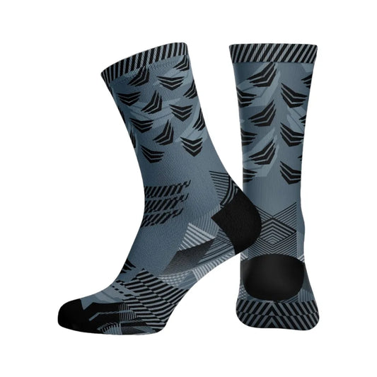 Meybo Ribbed Crew Socks - Phantom Grey