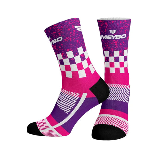 Meybo Ribbed Crew Socks - Splash Pink