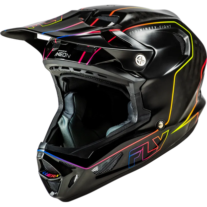 Fly Racing Werx-R Flow Carbon BMX Race/MTB/Downhill Helmet - Black/Multi