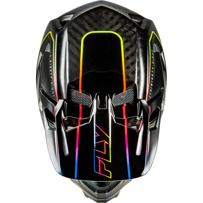 Fly Racing Werx-R Flow Carbon BMX Race/MTB/Downhill Helmet - Black/Multi