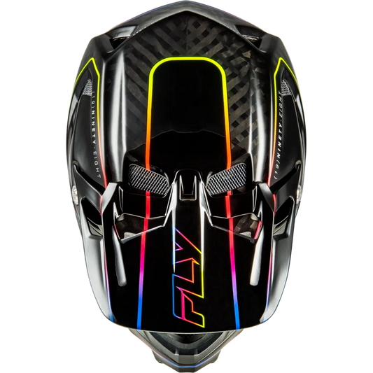 Fly Racing Werx-R Flow Carbon BMX Race/MTB/Downhill Helmet - Black/Multi