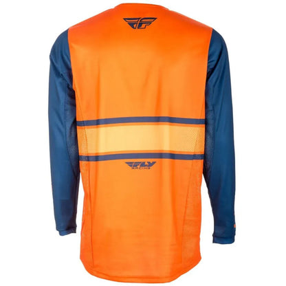 Fly Racing Kinetic Era BMX Race/MTB/Downhill Jersey - Orange/Navy Small