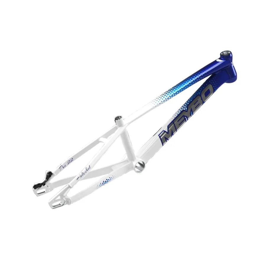 Meybo Holeshot 2026 BMX Race Frame - White/Navy