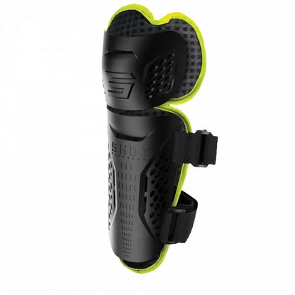 Shot Optimal 2.0 BMX Race/MTB/Downhill Knee Guards - Black/Neon Yellow