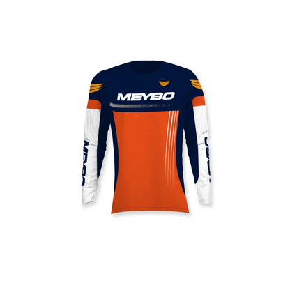 Meybo SlimFit BMX Race/MTB/Downhill Jersey - Blue/Orange