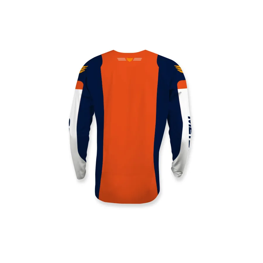 Meybo SlimFit BMX Race/MTB/Downhill Jersey - Blue/Orange