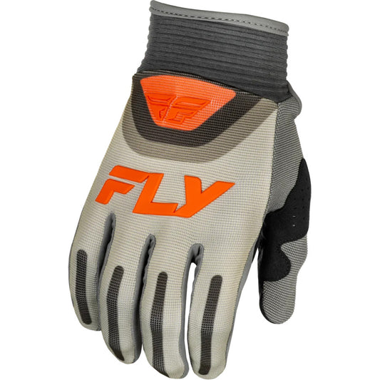 Fly Racing F-16 2025 BMX Race/MTB/Downhill Gloves - Grey/Stone/Orange