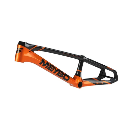 Meybo HSX 2025 Carbon BMX Race Frame - Black/Orange