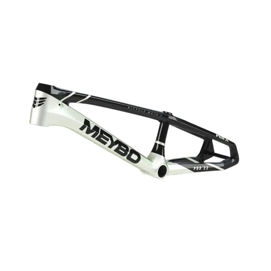 Meybo HSX 2025 Carbon BMX Race Frame - Black/Pearl White
