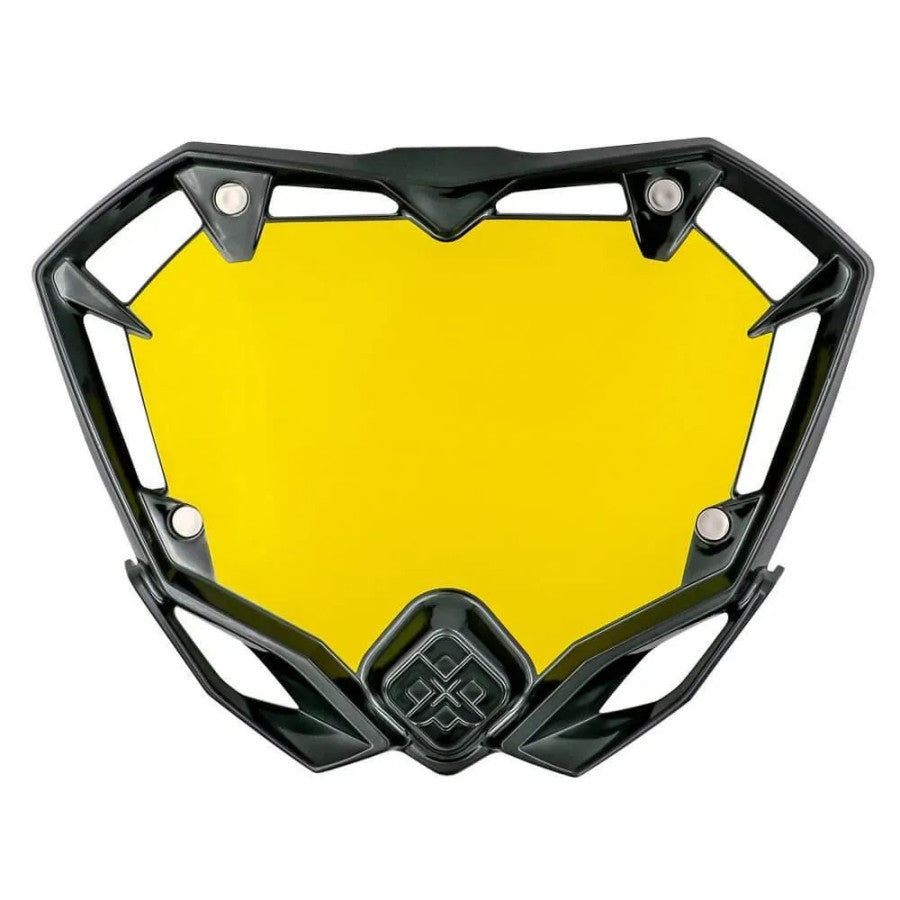 Pride Racing Air BMX Race Numberplate - Black Chrome
