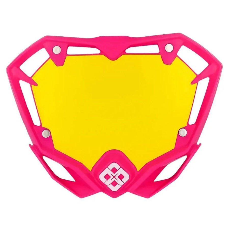 Pride Racing Air BMX Race Numberplate - Neon Pink
