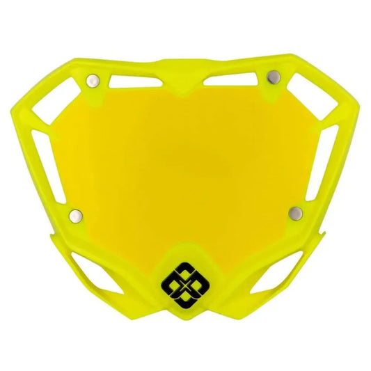 Pride Racing Air BMX Race Numberplate - Neon Yellow