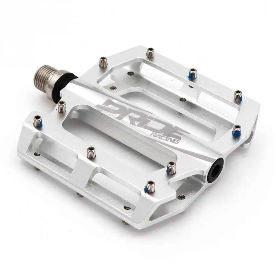Pride Racing Newton BMX Race/MTB/Downhill Flat Pedals - Silver